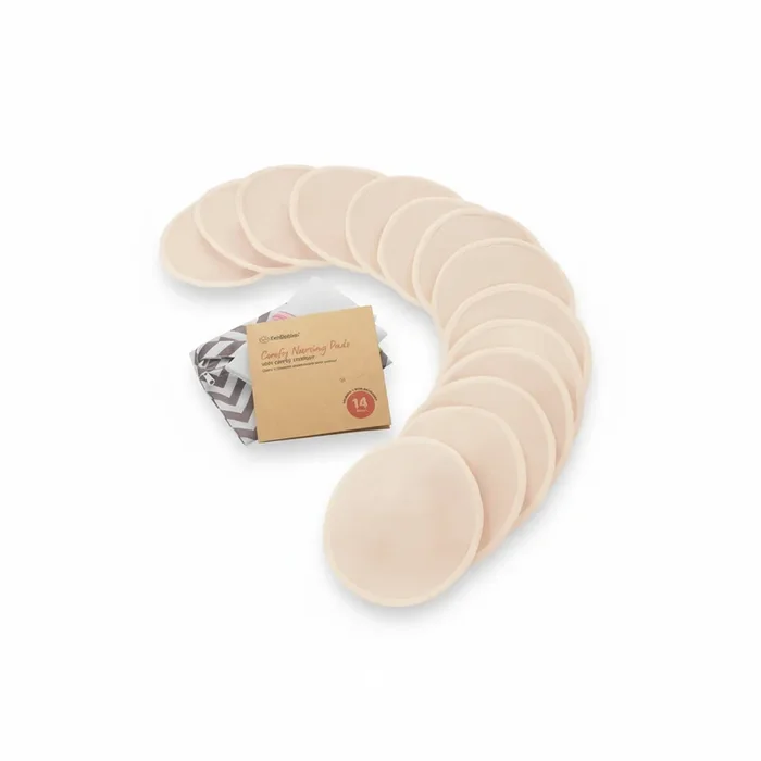 KeaBabies Comfy Organic Nursing Pads (Bare Beige, large 4.8″)