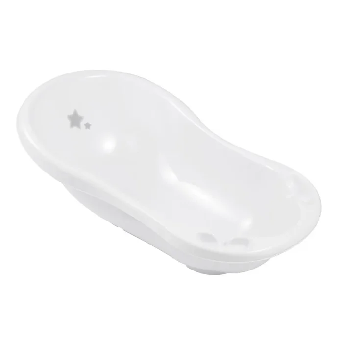 Keeeper -84 Cm Baby Bath – With Plug – Stars (White)