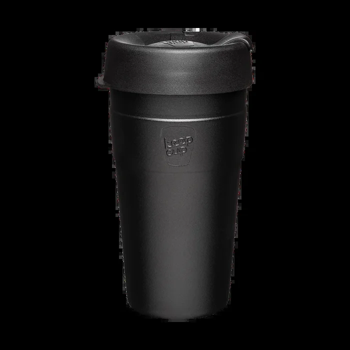 KeepCup Stainless Steel Thermal Coffee Cup – Large 16oz (Black)