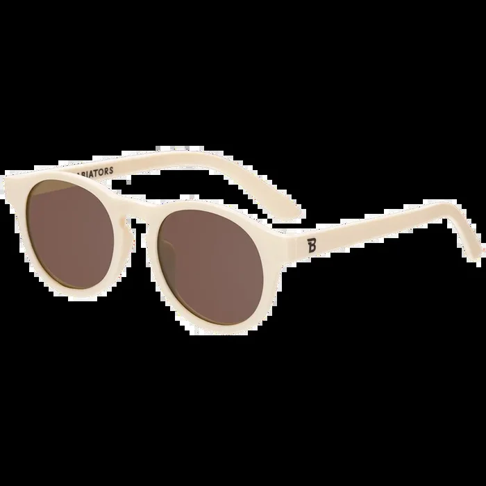 Keyhole Sunglasses – Sweet Cream with Amber Lens
