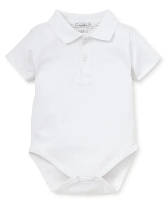 Kissy Kisst Short Sleeve Bodysuit with Knit Collar