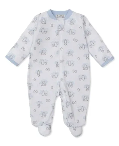 Kissy Snow Penguins Zip Footie