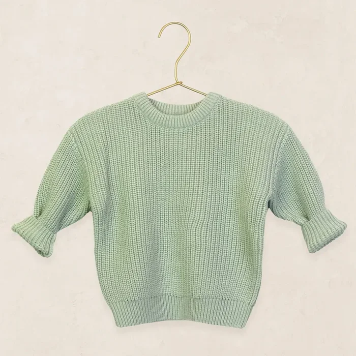 Knit chunky sweater sage
