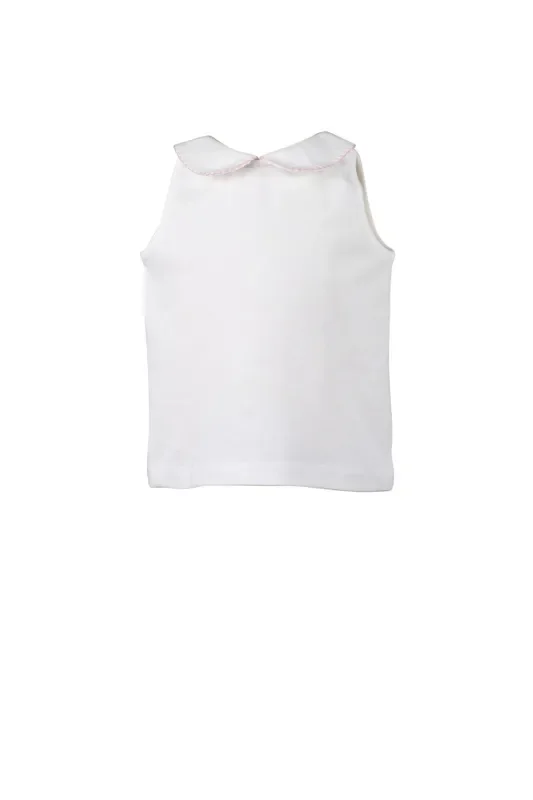 Knit Sleeveless Parkside Polo pink trim
