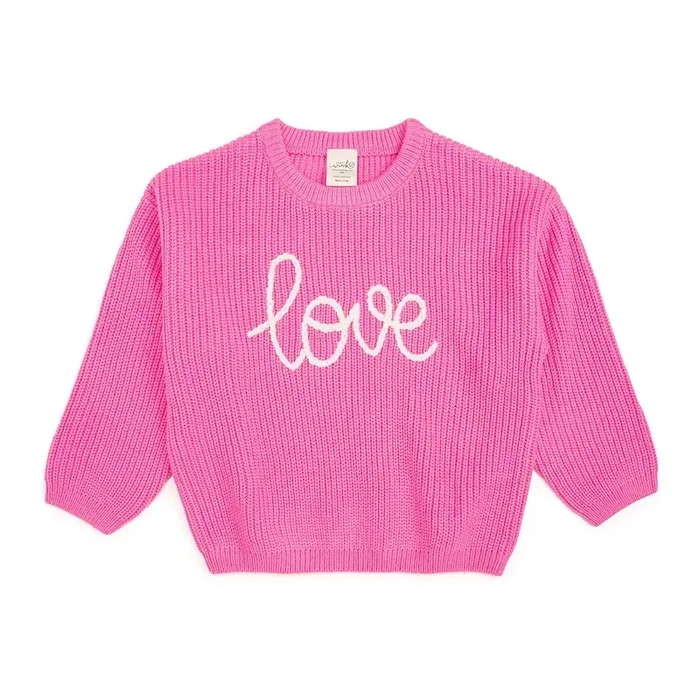 Knit Sweater | Love Pink