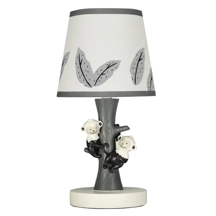 Lambs & Ivy Jungle Party Tree with Monkeys Lamp with Shade & Bulb