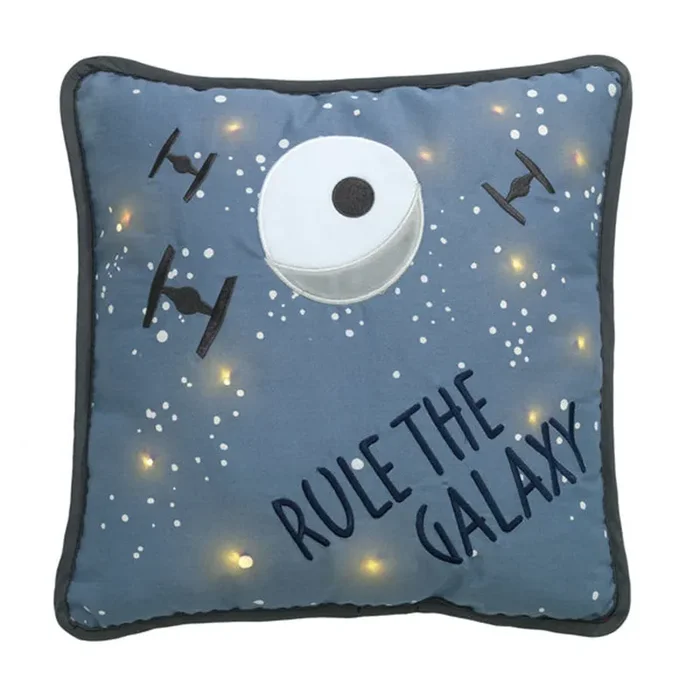 Lambs & Ivy Star Wars Millennium Falcon Light up Pillow- Galaxy