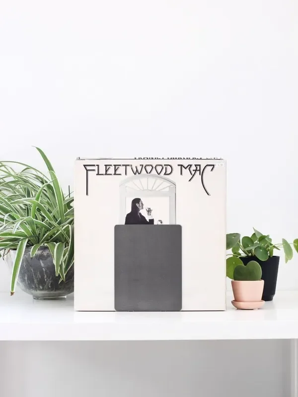 Large Metal Bookend For Vinyl Records