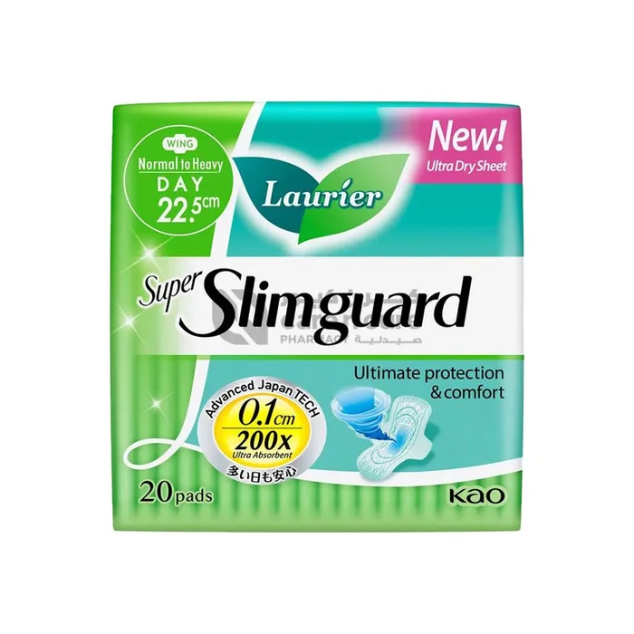 Laurier Super Slim Guard 20 Pieces 22.5 cm Wing