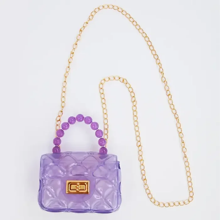 Lavender Clear Jelly Purse