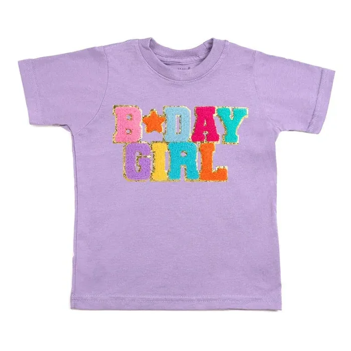 Lavender Short Sleeve Tee | B-Day Girl