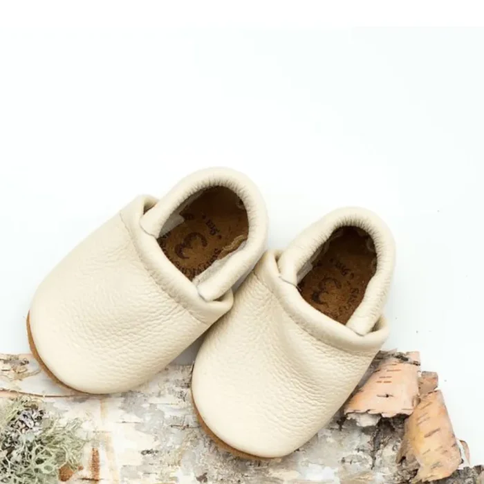 Leather Baby Shoes – Cream Loafer