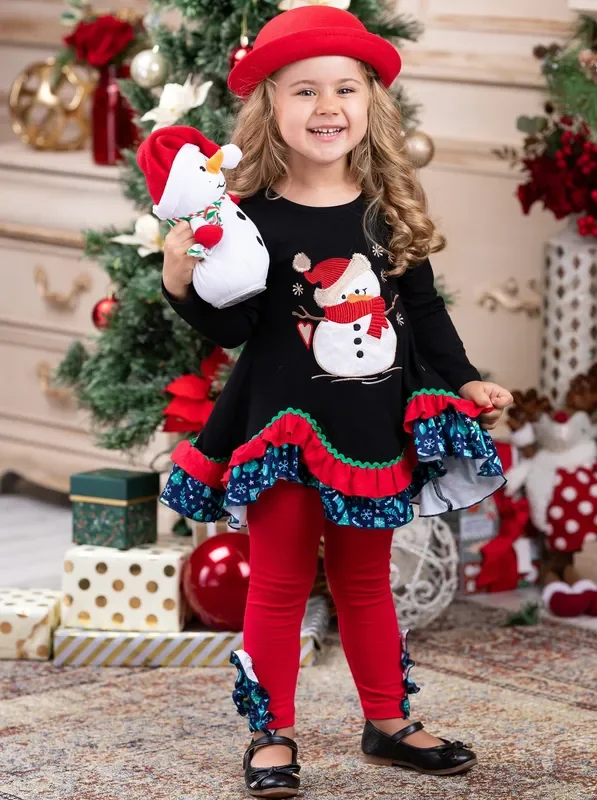 Let’s Make A Snowman Tunic And Legging Set