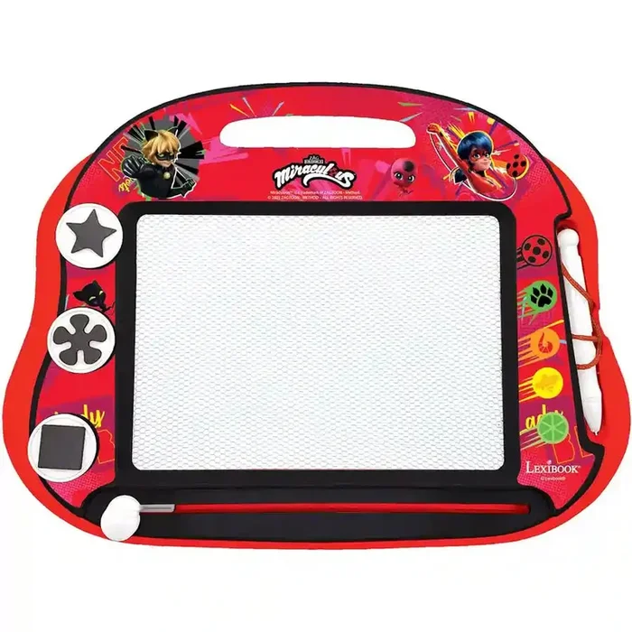 Lexibook – Miraculous Magnetic Multicolor Drawing Board A5 W/Accessories