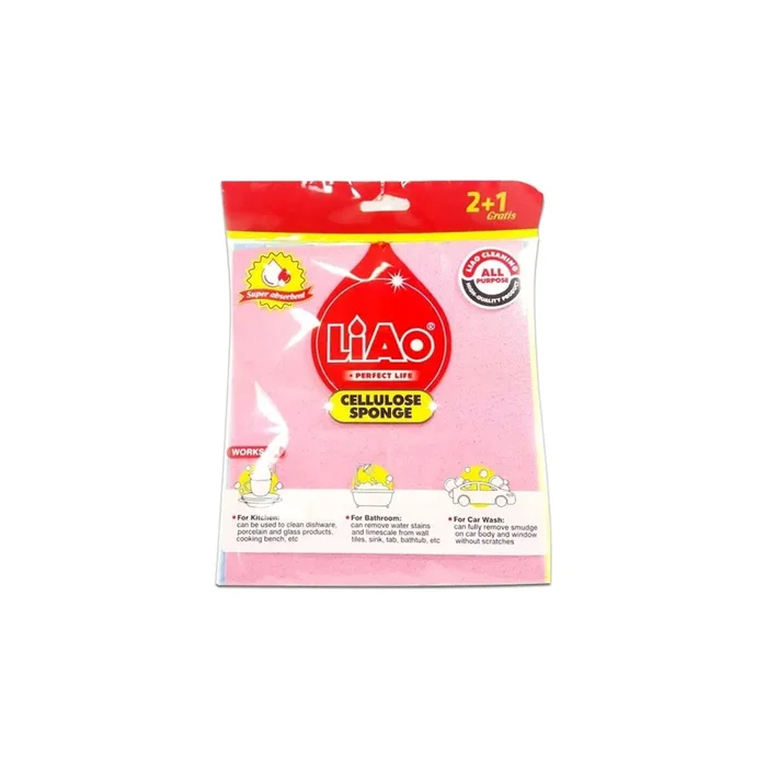 Liao Cellulose Sponge Pad Red G130048