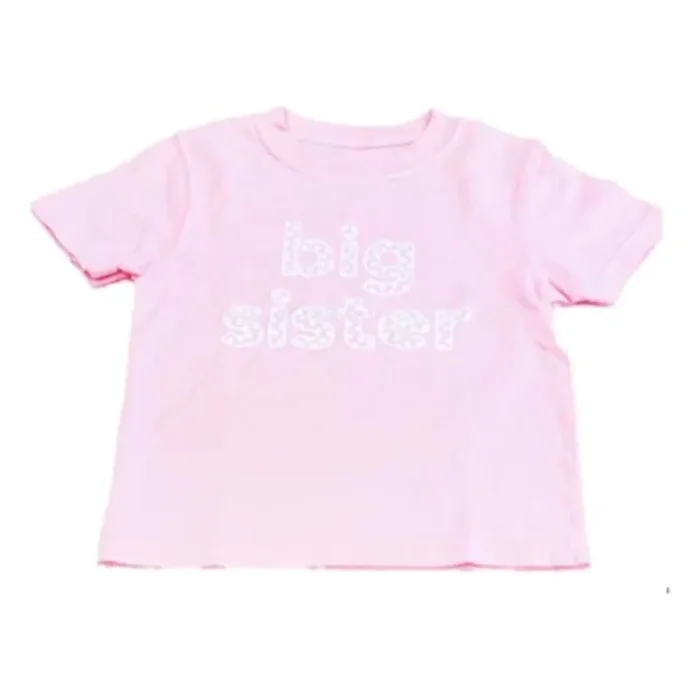 LIGHT PINK BIG SISTER T-SHIRT