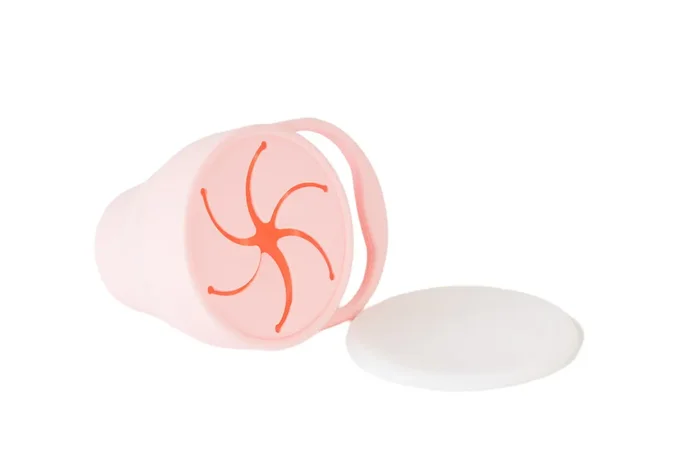 Light Pink Collapsible Snack Cup