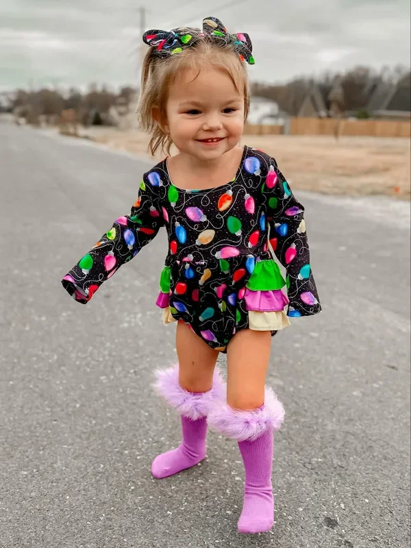 Lights Ruffle Romper