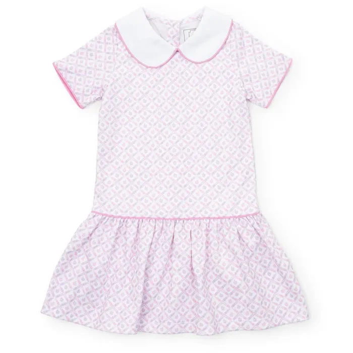Lila and Hayes Libby Girls’ Dress – School Plaid Pink