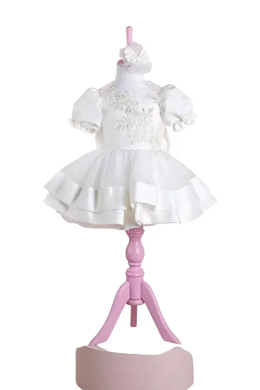 Linda White Party Dress