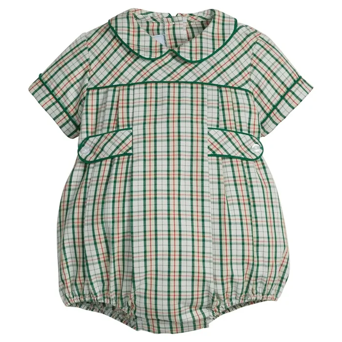 Little English- Bennett Bubble – Mistletoe Tartan