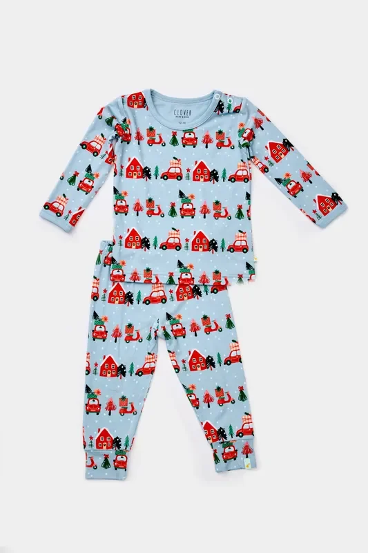 Long Sleeve Pajama Set – Christmas Town