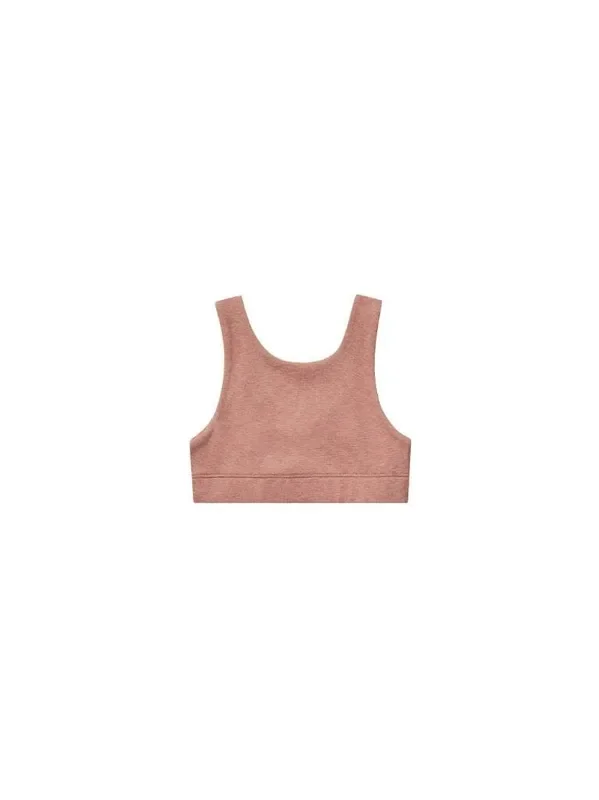 Longline Bra Heathered Lipstick