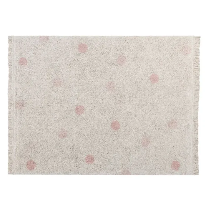 Lorena Canals Washable Rug Hippy Dots Natural – Vintage Nude