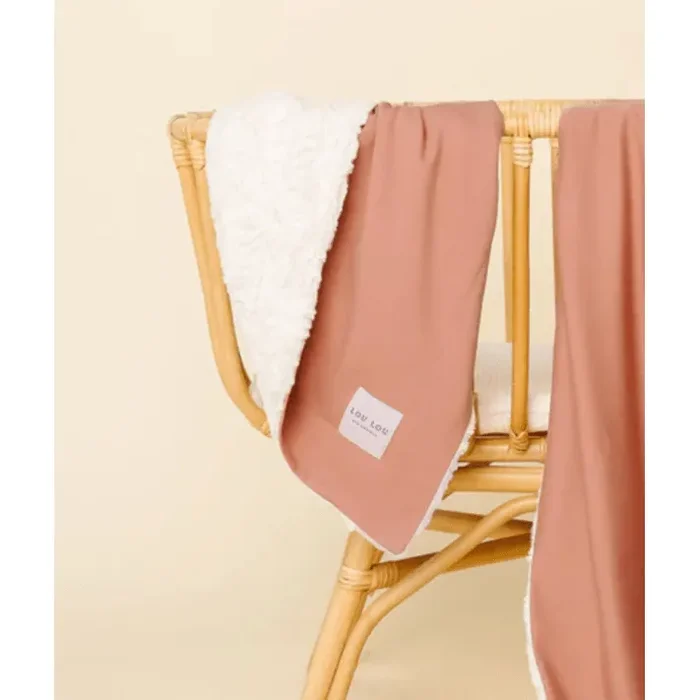 Lou Lou & Company – Cozy Blanket- Desert Pink
