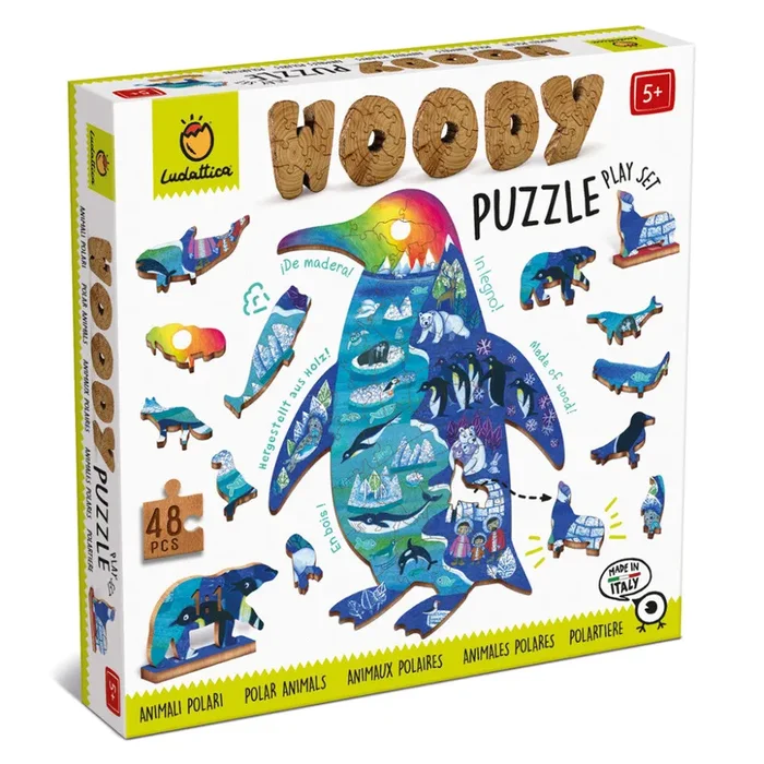 Ludattica – Woody Puzzle – Polar Animals