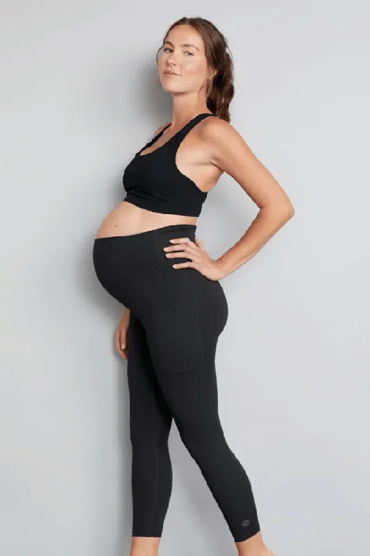 Luxe Maternity Leggings – Soft Black