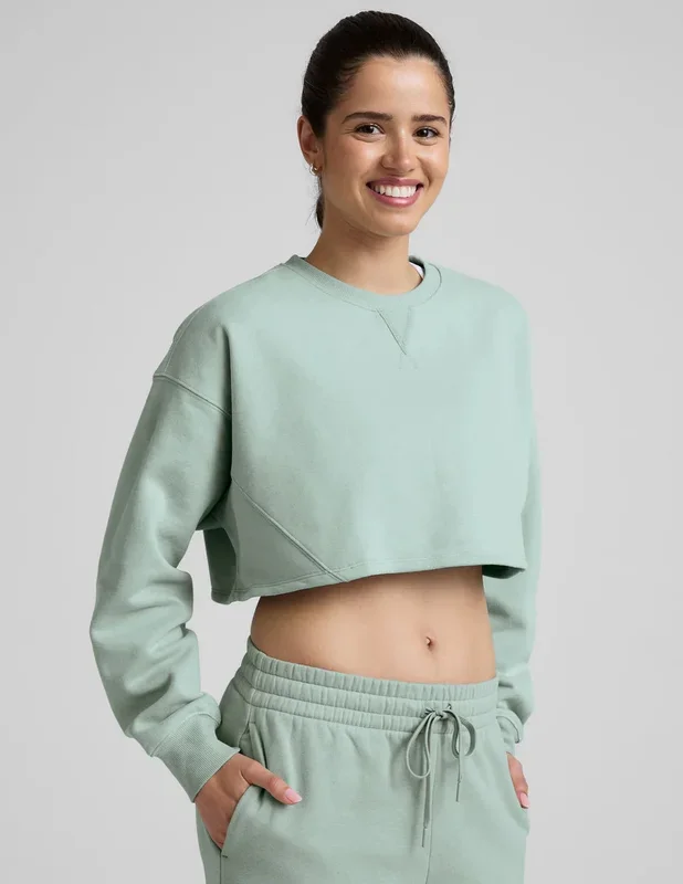 LuxeFleece Cropped Sweatshirt