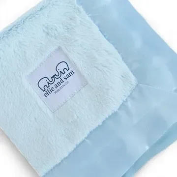 Luxury Satin Border Lovey – Blue