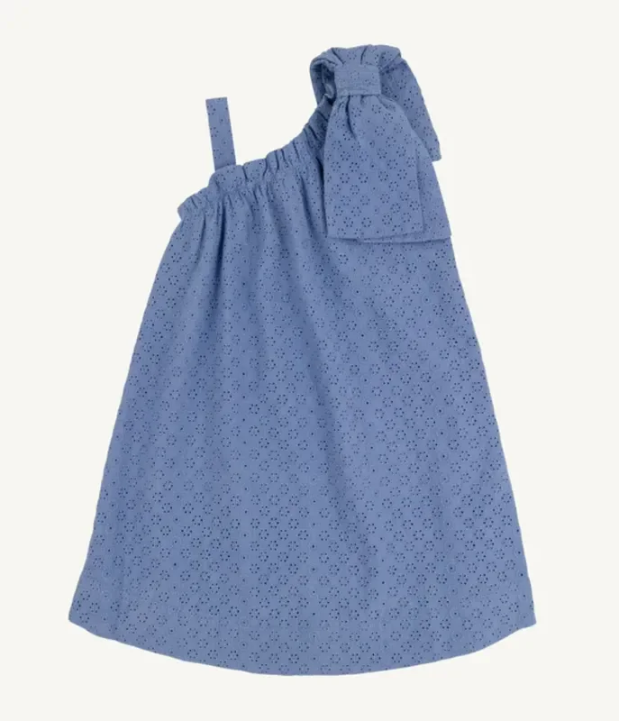 Maebelle Bow Dress | Park City Periwinkle