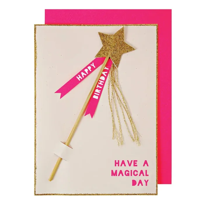 Magic Wand birthday card