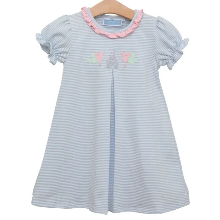 Magical Applique Short Sleeve Dress