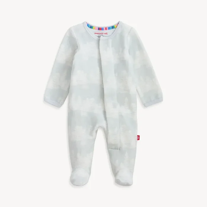 Magnetic Me Birch Trees Velour Footie