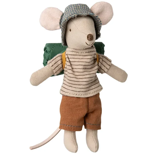Maileg Hiker Mouse, Big Brother – Thin Stripes