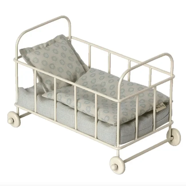Maileg Micro Cot Bed Blue