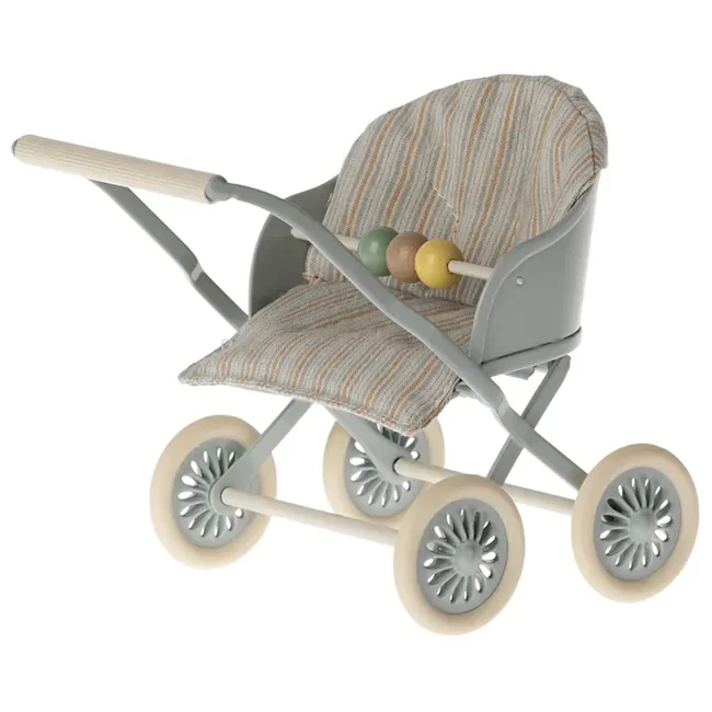Maileg Stroller, Baby – Blue