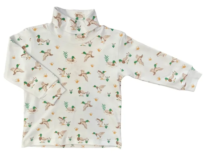 Mallard Printed Turtleneck