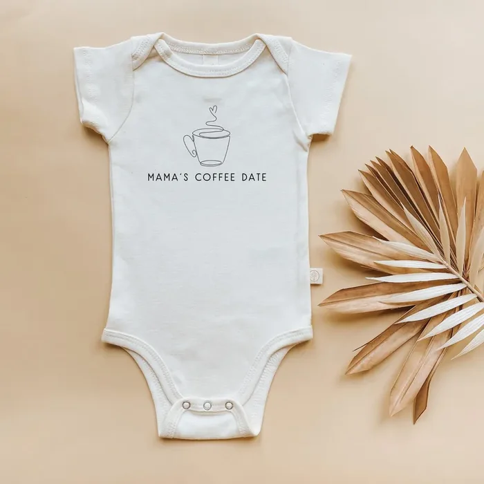 Mama’s Coffee Date Organic Baby Bodysuit