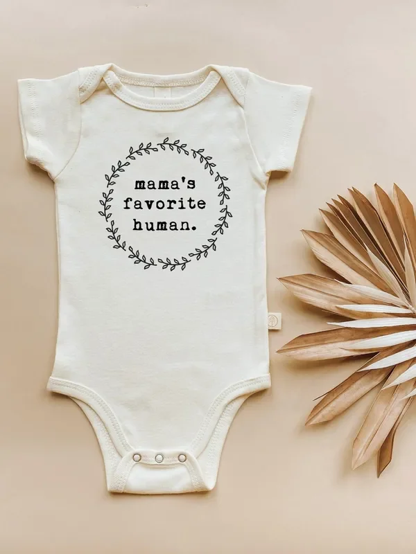 Mama’s Favorite Human Organic Baby Bodysuit