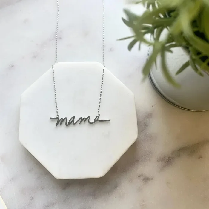 Mama Necklace – Silver By Pretty Simple