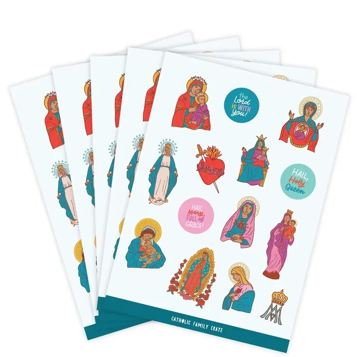 Mary Sticker Sheet – 5 Pack