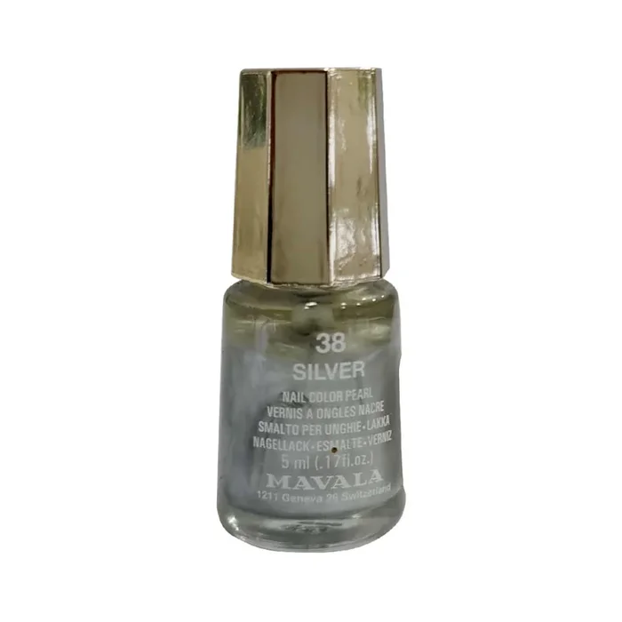 Mavala Nail Polish 38 Mini Color- Silver 5ml