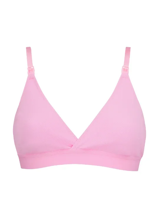 Maya Rib Pink Nursing Bra