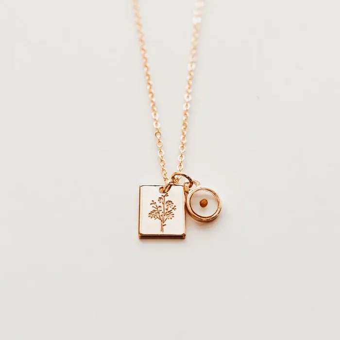 Meadow Necklace With Mustard Seed