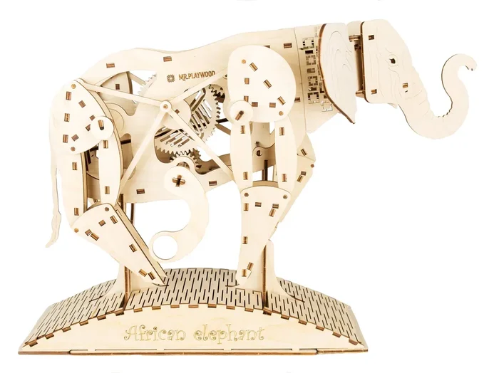 Mechanical Wooden Model – Elephant by Wise Elk