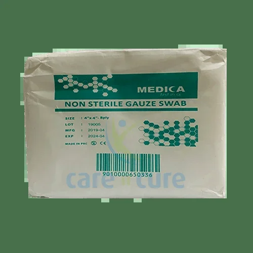 Medica Gauze Swab 10X10 8 Ply 100S (4″X4″)